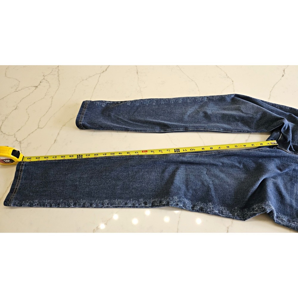 Peter Nygard Women's Blue Denim Skinny Stretch Jeans Size M(10/12) Pull-on